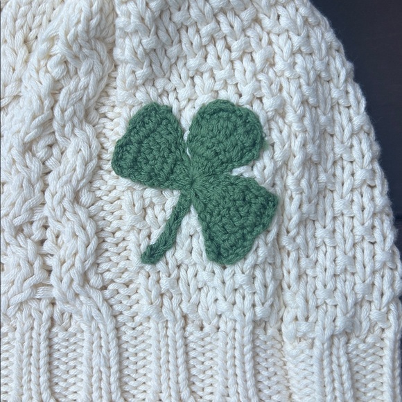 Patrick Francis Knit Shamrock Irish Winter Hat - Picture 2 of 4